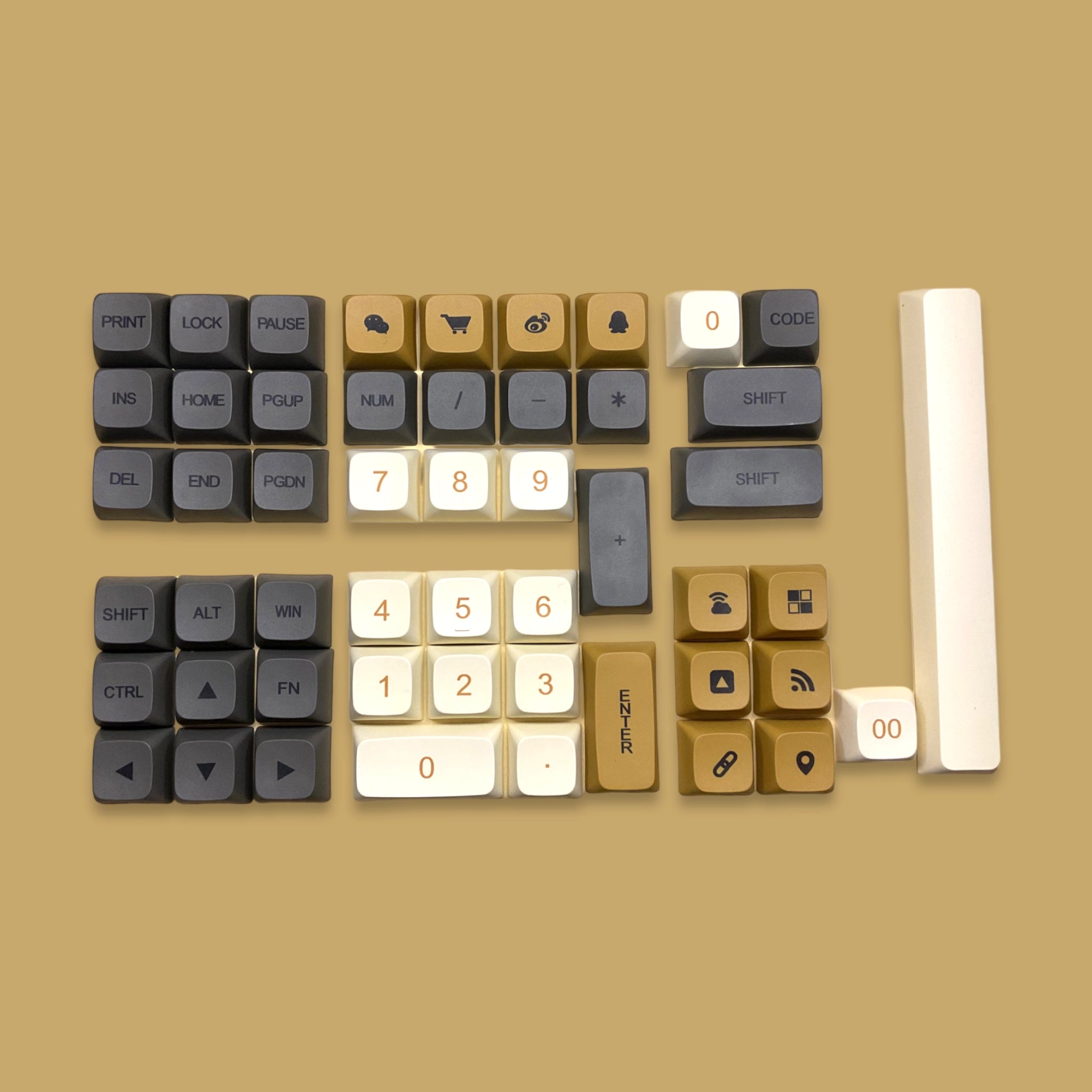 Vintage Glim Keycaps Mechanical Keyboard Keycap Set