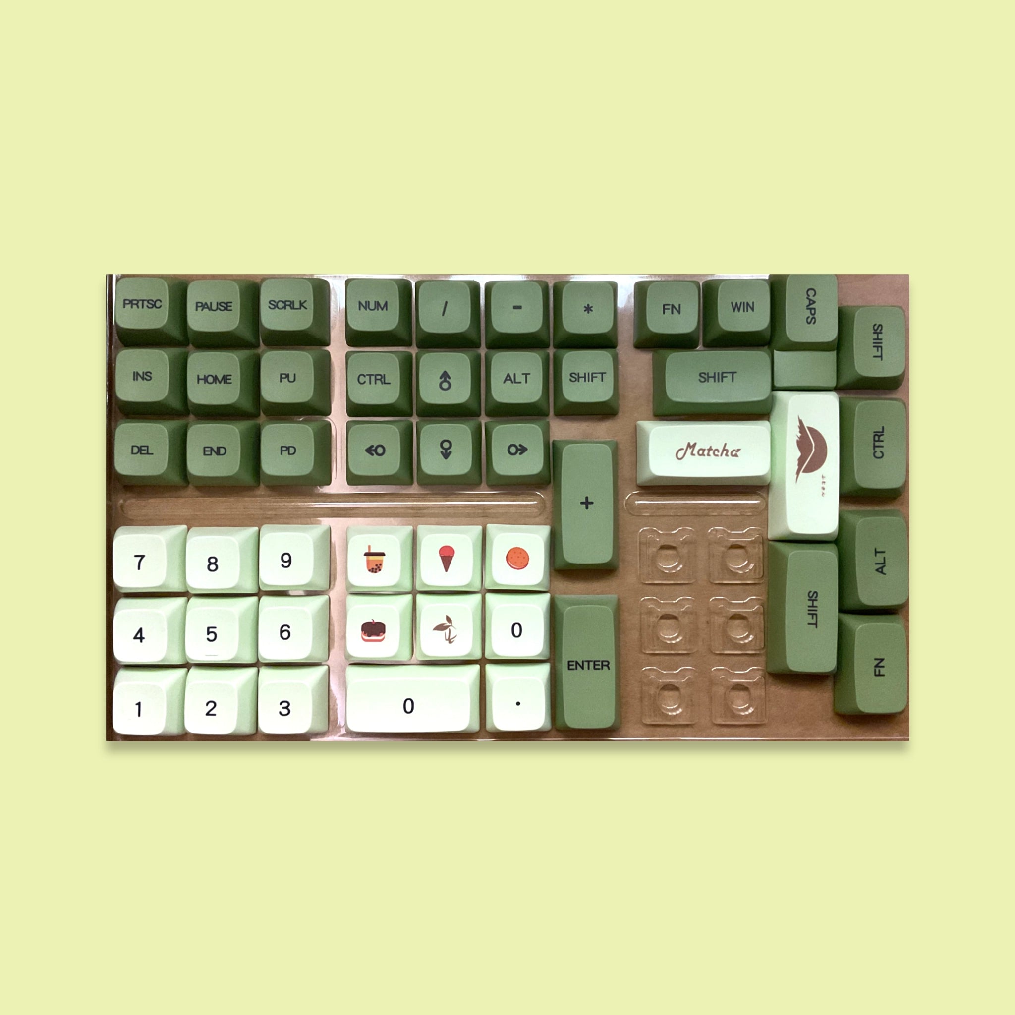 Matcha Keycaps Mechanical Keyboard Keypad