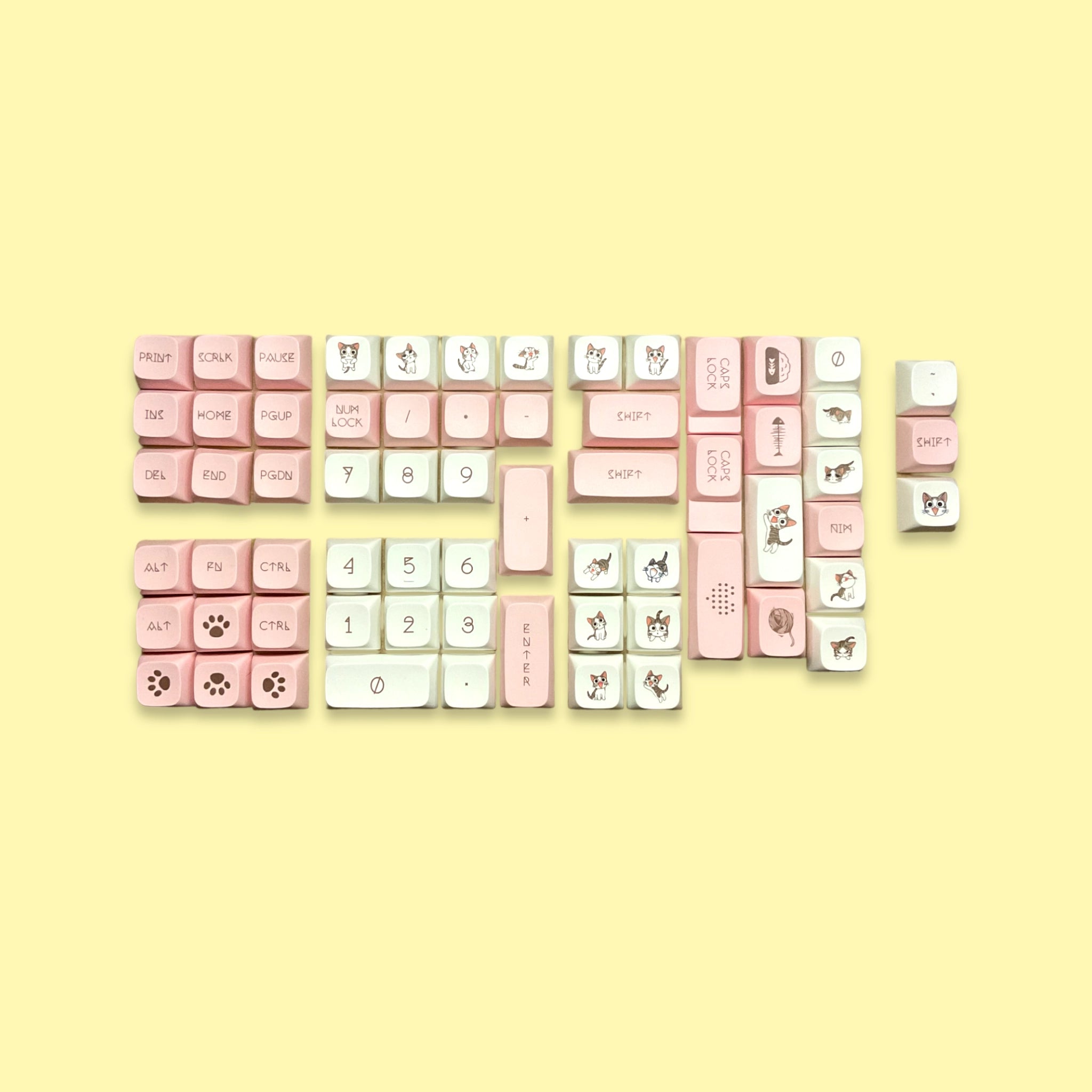 Kitty Keycaps Mechanical Keyboard Keycaps