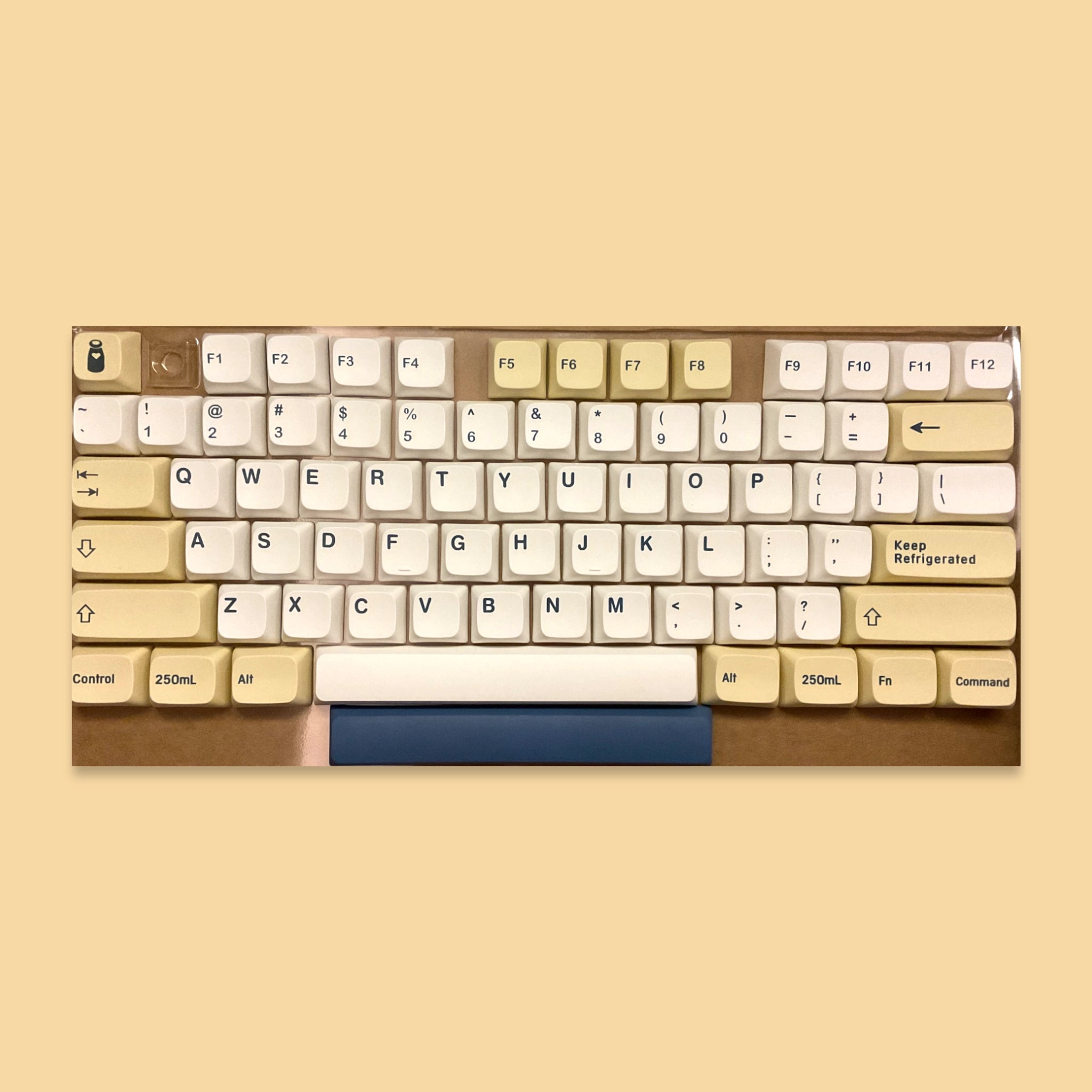 Milk Keycaps Mechanical Keyboard Keypad