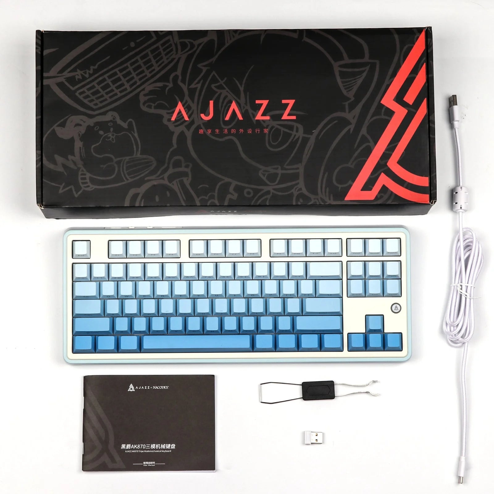 Ajazz AK870 Mekanik Klavye – Mec Monkey Ajazz AK870 Mekanik Klavye – Mec Monkey