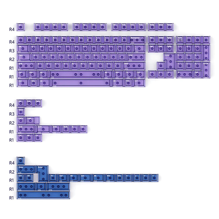 Fancytech T-Series Purple Keycaps Mechanical Keyboard Keypad