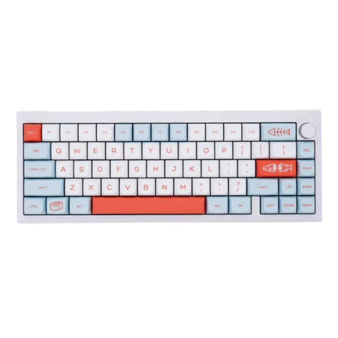 Salmon Keycaps Mechanical Keyboard Keypad