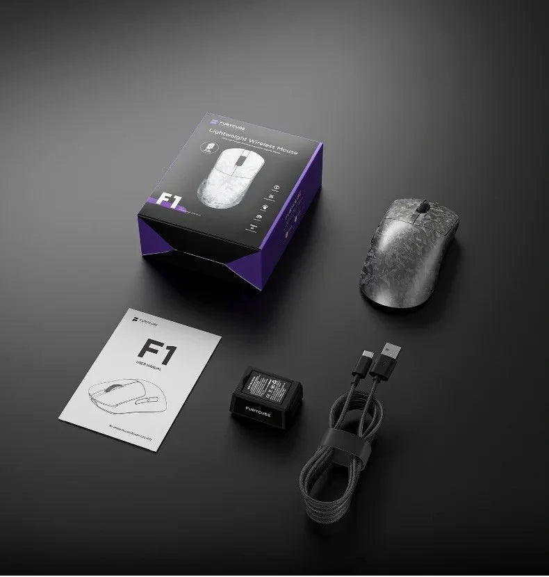 Furycube F1 Karbon Fiber Kablosuz Mouse
