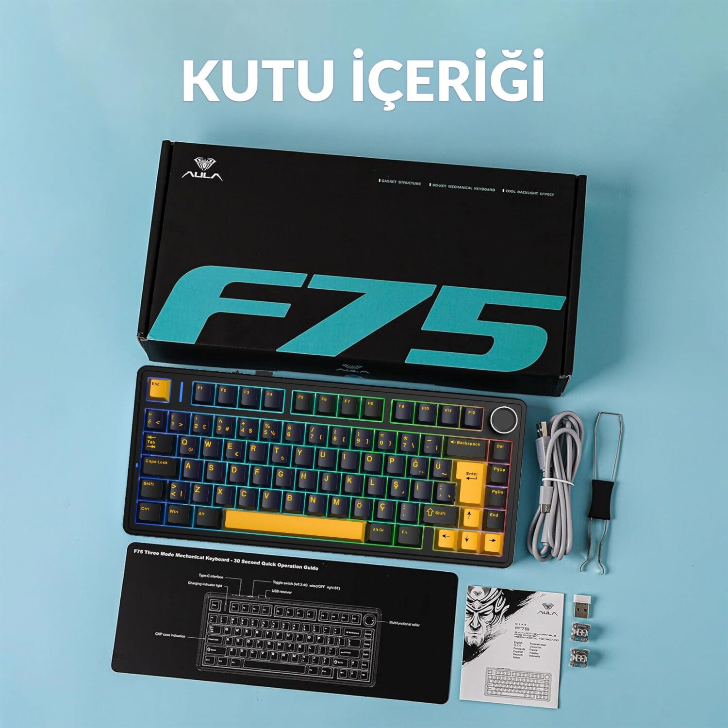 Aula F75 Mekanik Klavye