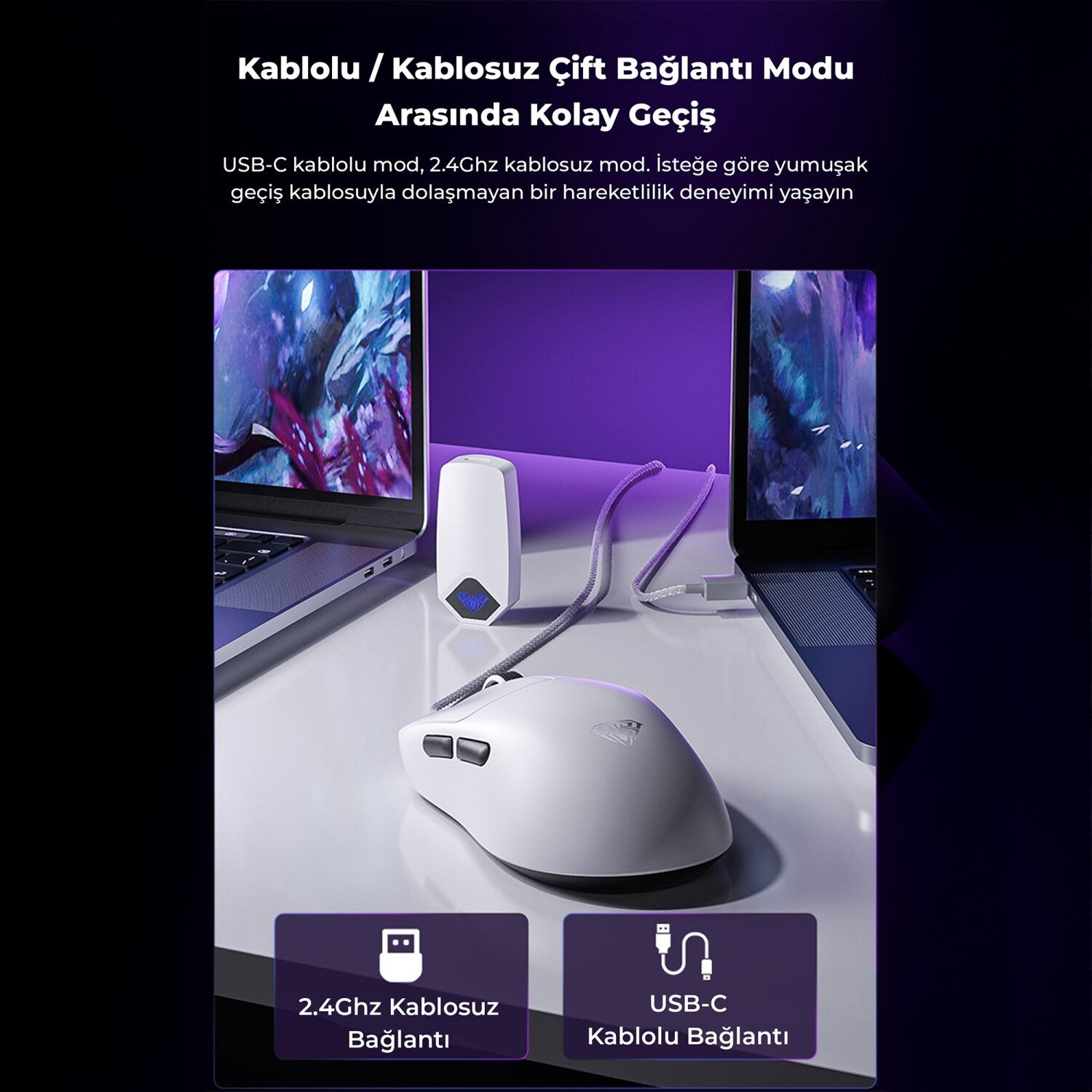 8000Hz Wireless Yenileme Hızı